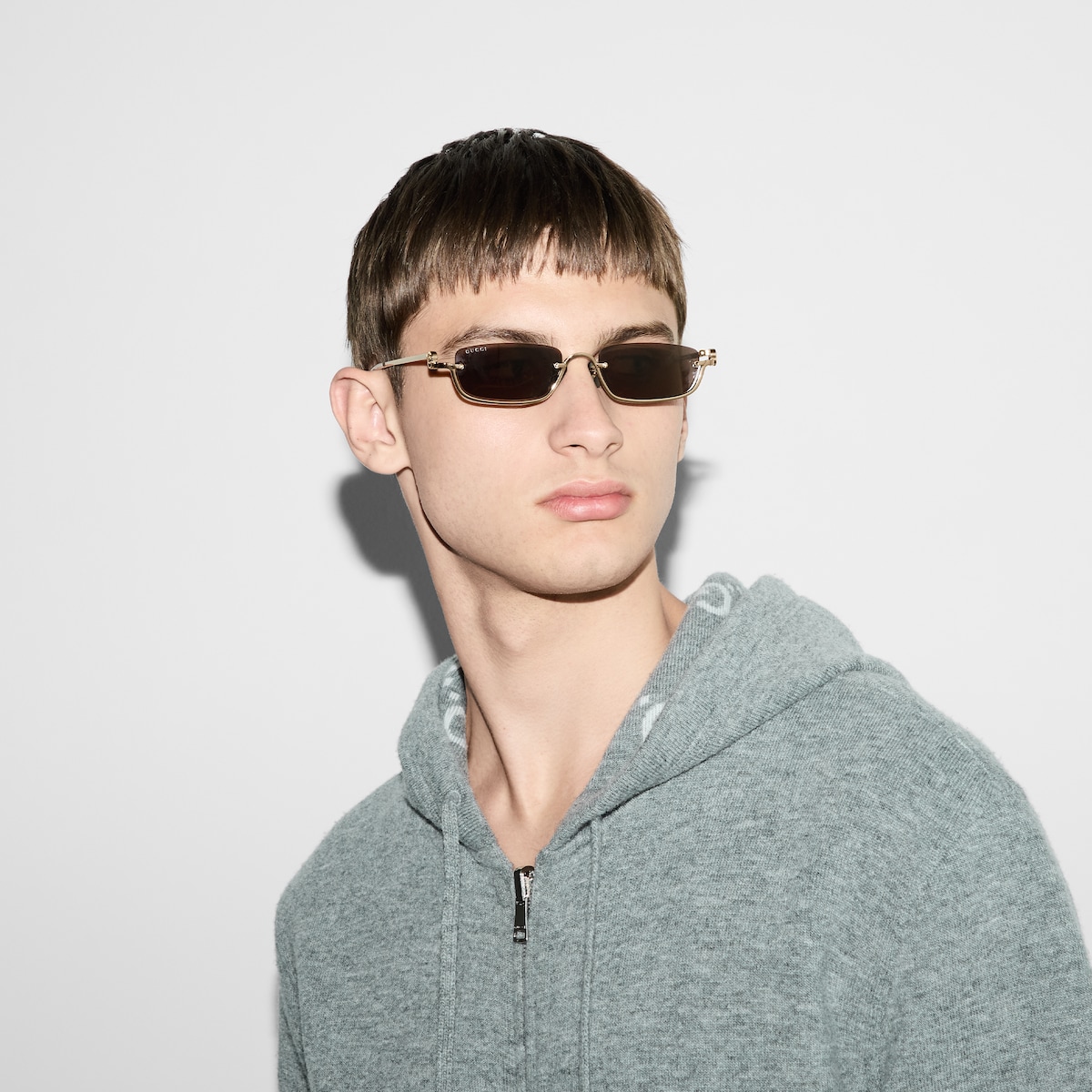 Rectangular-frame sunglasses - Image 4